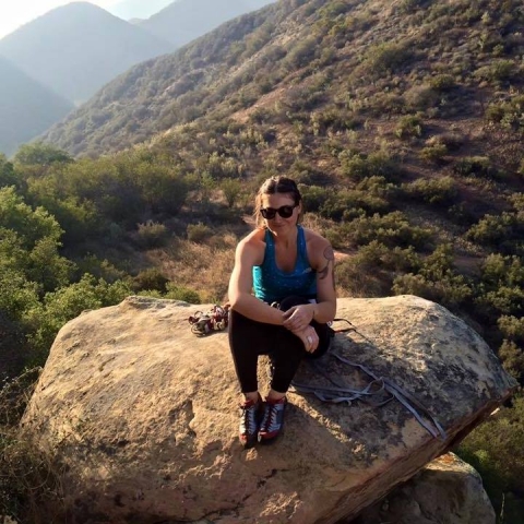 Danielle enjoying the sun in Ojai California.