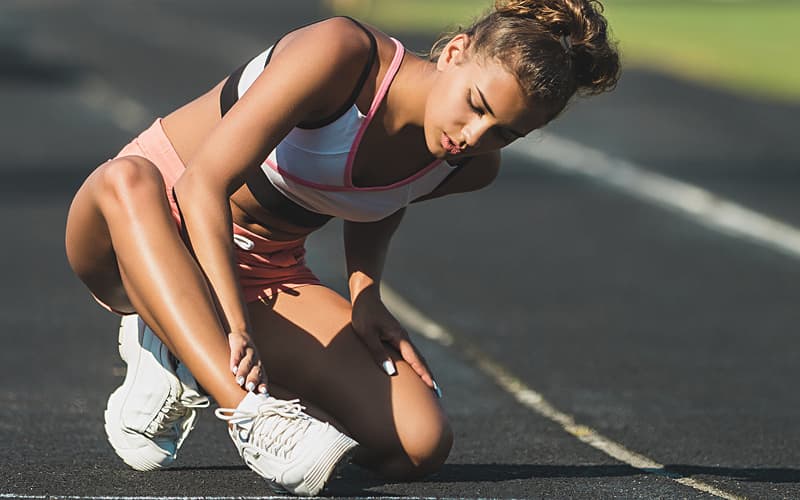 Runner with Ankle injury