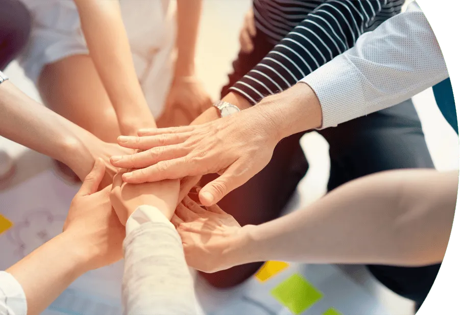 photo of hands together