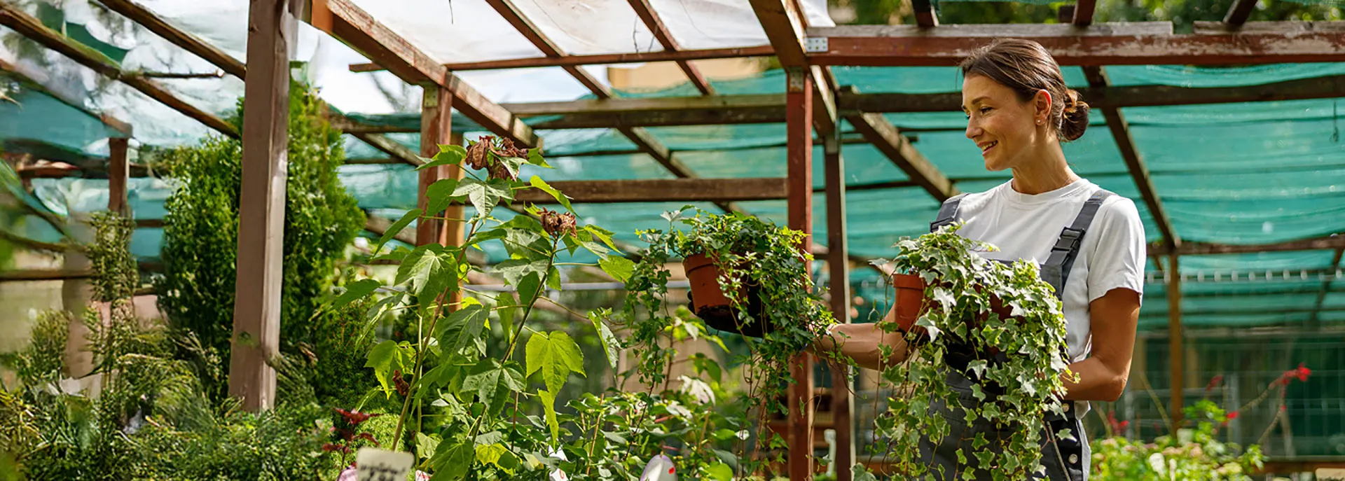 woman gardening