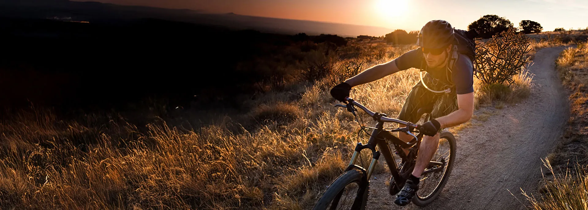 cyclist on their bike outdoors