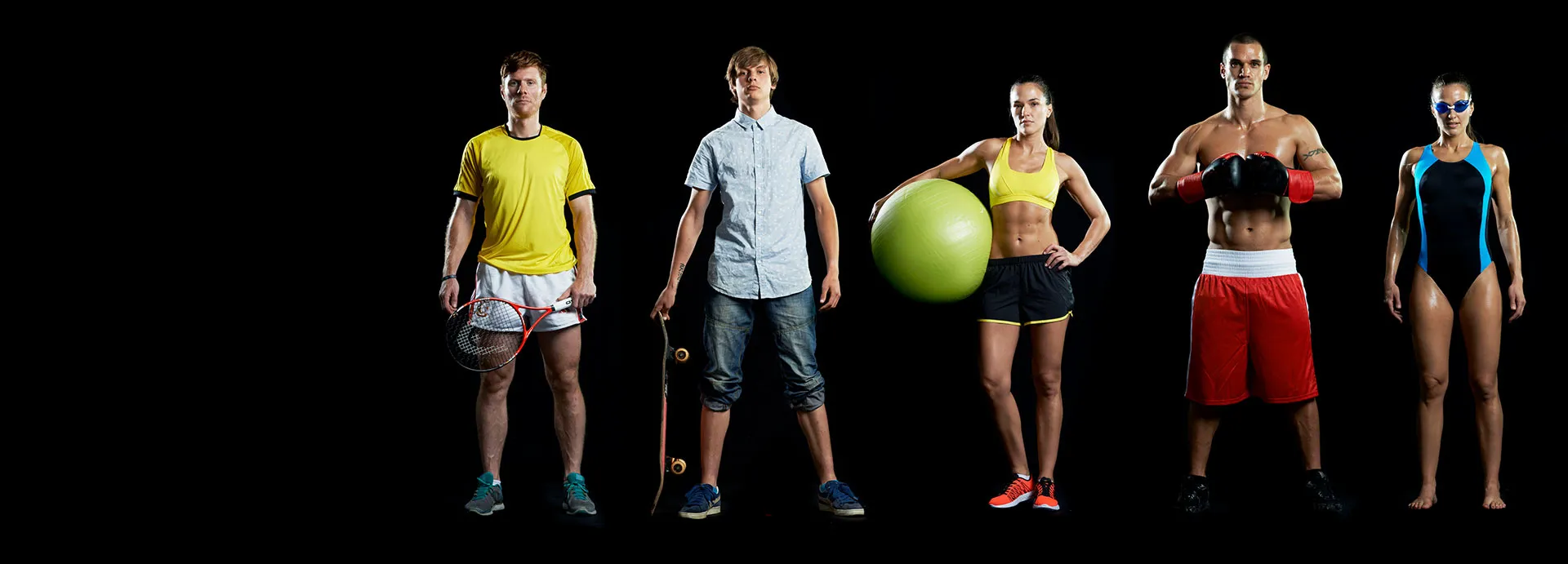 athlete collage